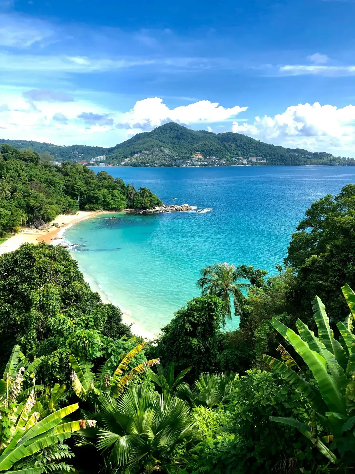 Phuket tropical beach viewpoint in Thailand