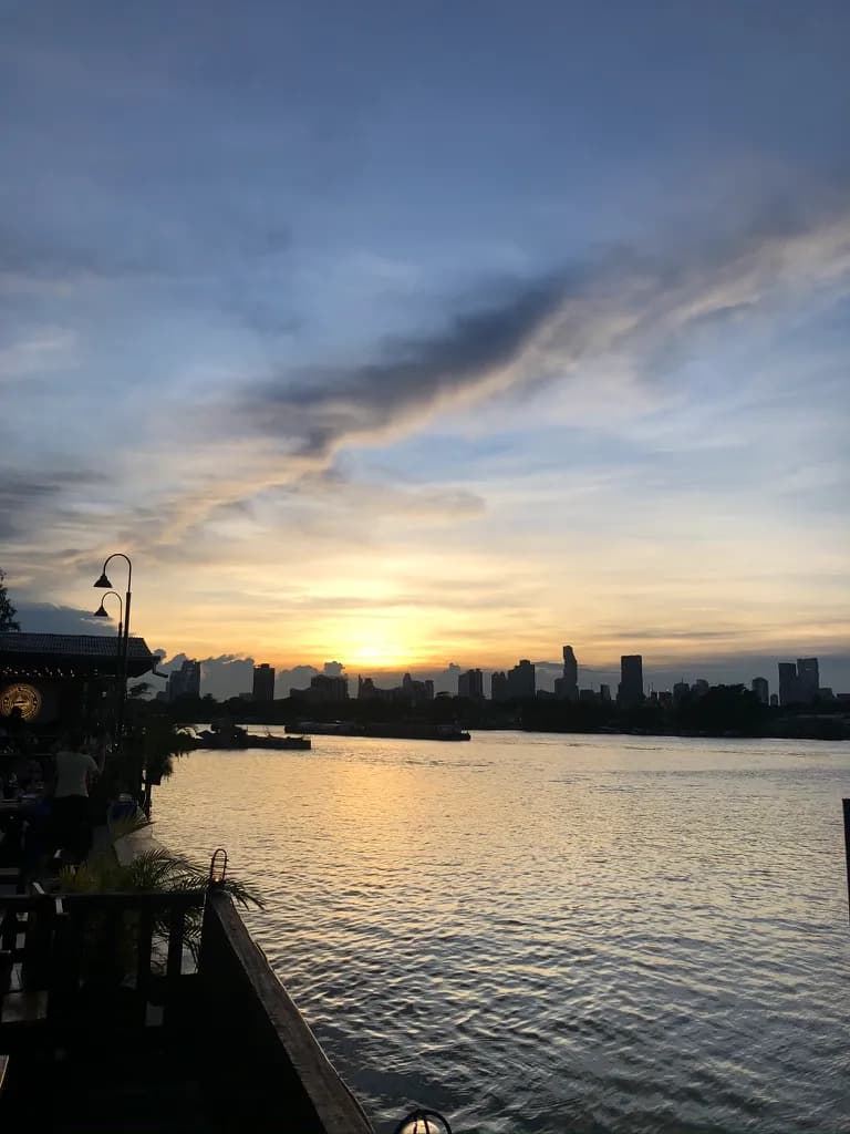 Thailand sunrise luxury resort view