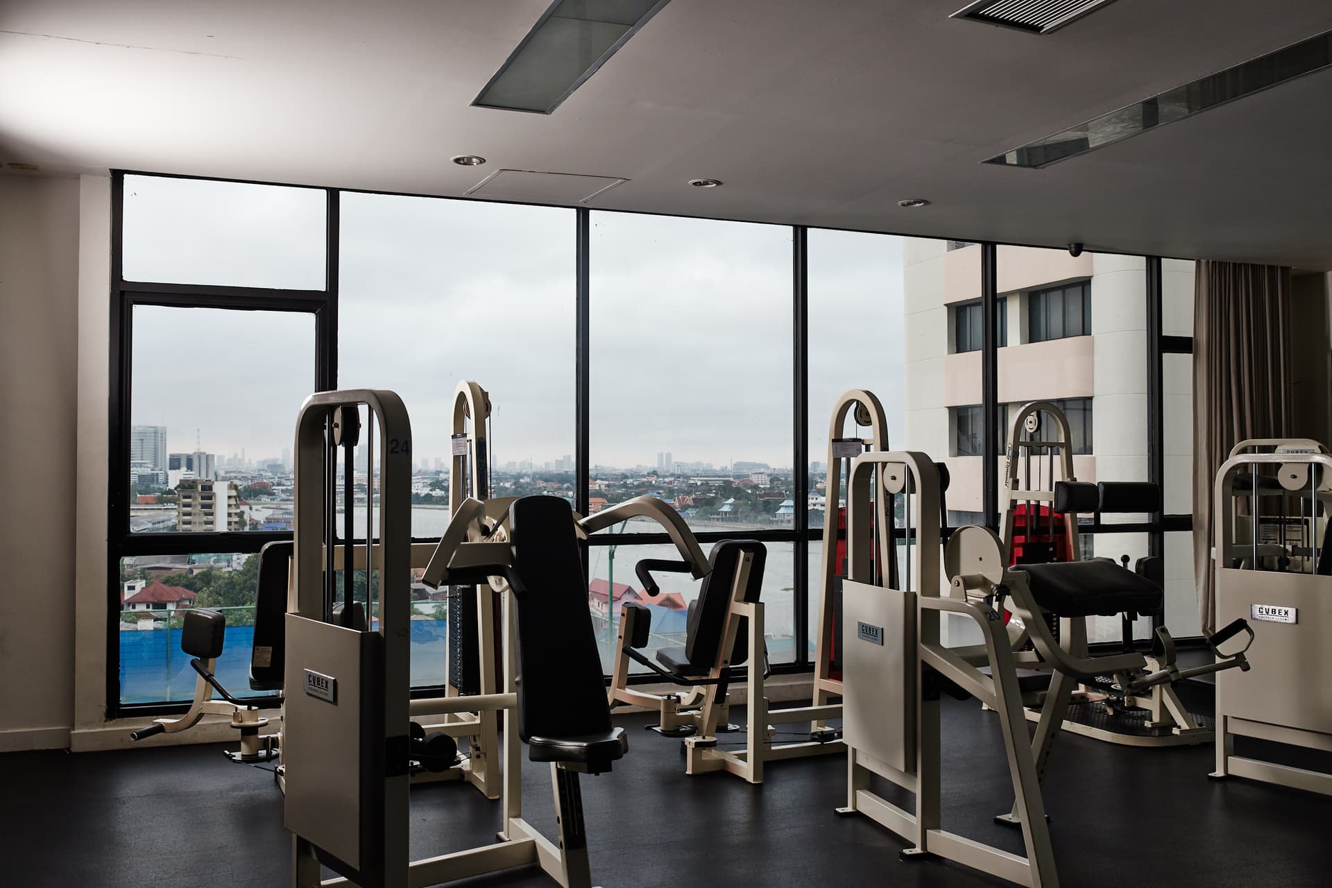 Fitness centre with panoramic river view at Riverine Place